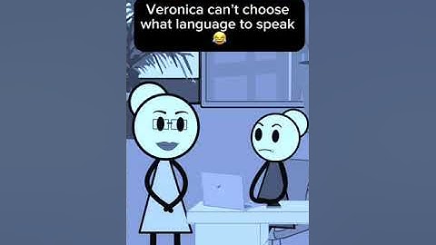 Veronika can’t choose what language to speak 🤣