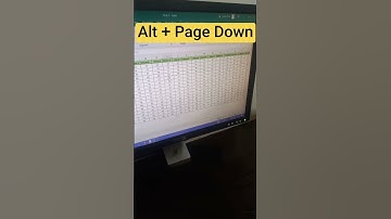 How to Right Scroll by Shortcut #msexcel #excel #computer #shortsvideo #shorts #tricks #short #eca
