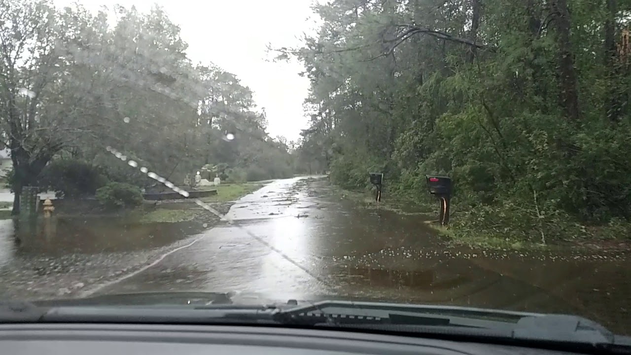 Oak Island NC after Hurricane Florence Augusta and Yaupon Way YouTube