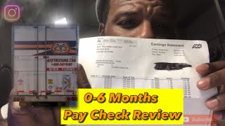 May Trucking Company - 0-6 Months Pay Check Review