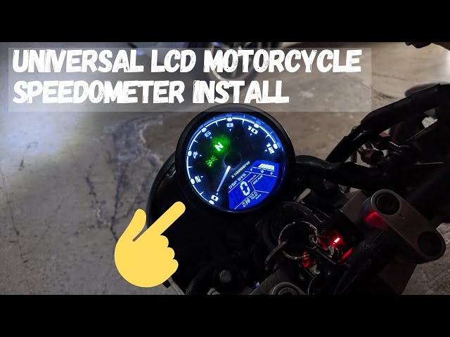 Universal LCD Digital Motorrad Tachometer Tachometer Racer