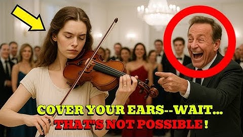 Eliteviolist dwong een simpele vrouw het moeilijkste stuk te spelen – hij wist niet dat ze een ge...