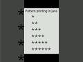Java Pattern Series –1 | Left Triangle Star Pattern #java #shortsvideo #javatutorial