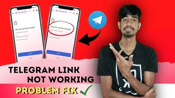 Telegram Link Not Opening Problem Fix 2022 || Telegram link not working