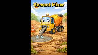 Cement Mixer Adventure! 🚚 Learn About Cement Mixers for Kids | Construction Vehicle Learning