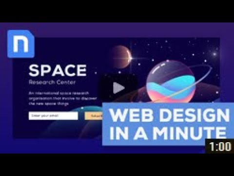 Web Design In Minutes - Space Research Center