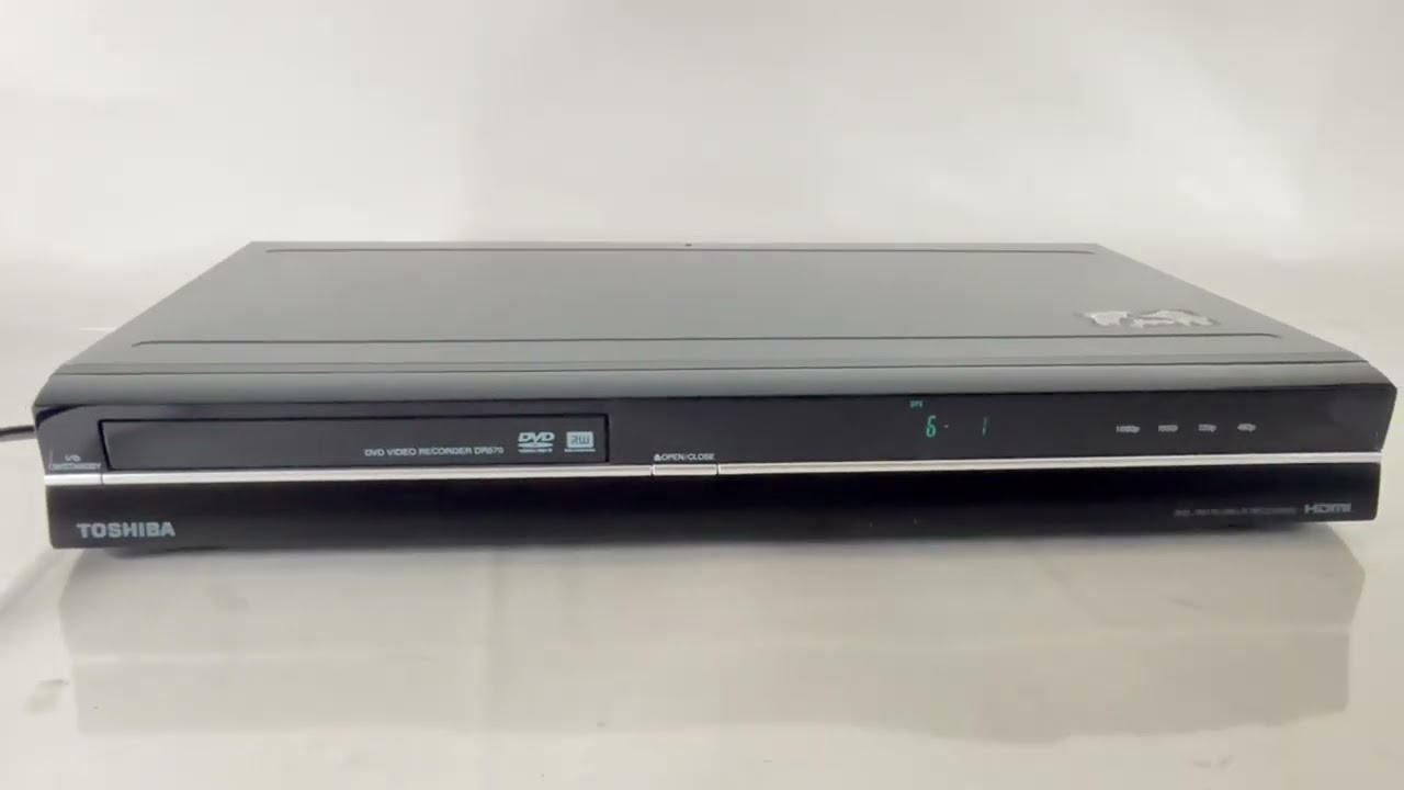 Toshiba DR570KU DVD Player /Recorder HDMI 1080P - YouTube