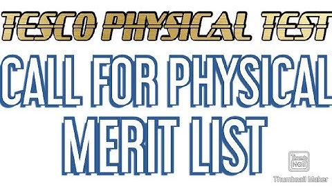 TESCO ALM MERIT LIST ,ALM PHYSICAL TEST DETAILS,HOW TO CHECK TESCO PHYSICAL TEST