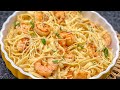 Wie man Alfredo Shrimps Pasta schnell und einfach zubereitet-30-Minuten Mahlzeit
