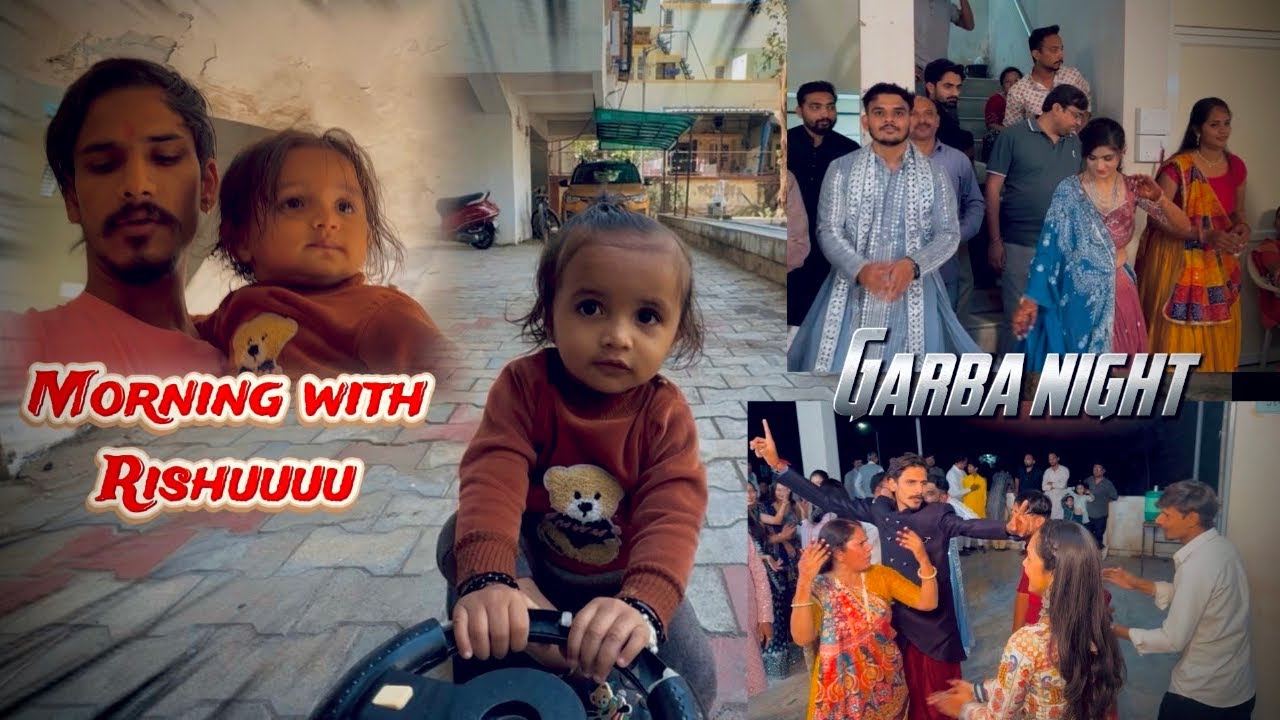 Morning Calm to Garba Glam 🌙✨, | A wedding vibe | Om Kukadiya Daily Vlog  