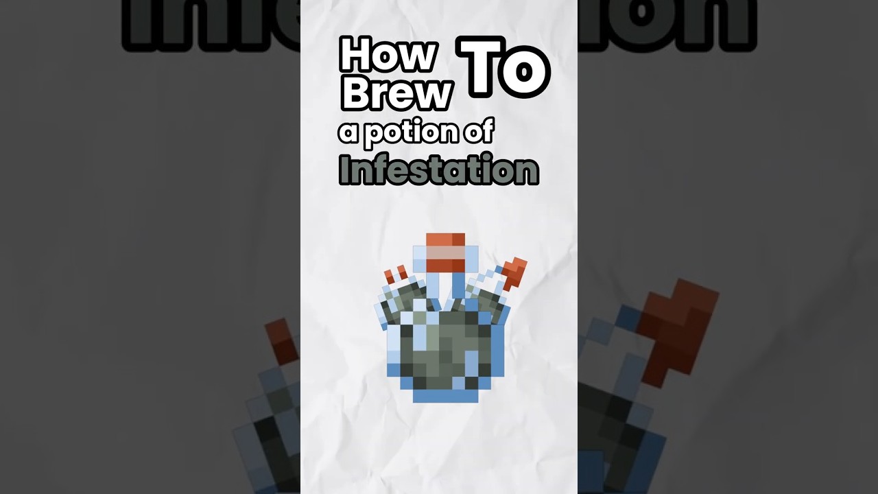How to Make/Brew a Potion of Infestation in Minecraft (Tutorial)