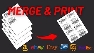 COMBINE 4 LABELS ON ONE SHEET | SAVE $$$ | HOW TO