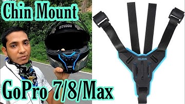 How to mount GoPro Max or 360 action camera on a helmet | Chin mount strap | GoPro 7/8/9/fusion/max