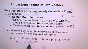 Linearly Dependent Collinear Vectors - EDEXCEL - GCSE
