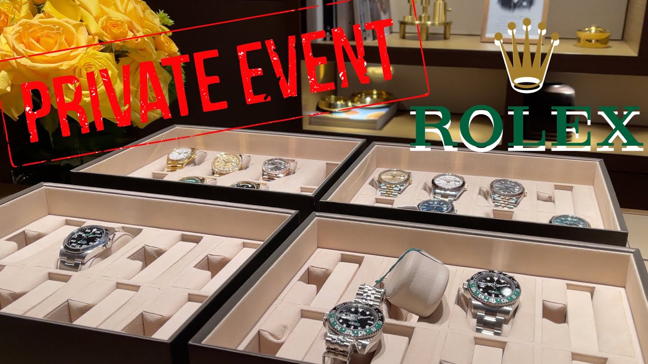 Private Rolex watch shopping event at Rolex Store - new GMT Master 2 new Airking new Datejust