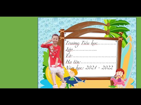 Video HƯỚNG DẪN CÁCH THIẾT KẾ NHÃN VỞ ĐẸP CHO HỌC SINH - youtube