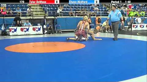 Cadet 170 - Tyler DeMoss (Illinois) vs. Chase Wolf...
