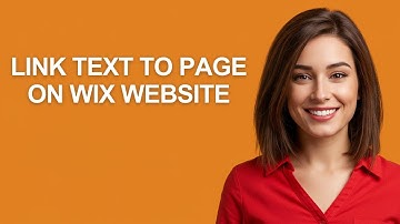 Link Text To Page On Wix Website - AshleyHowTo