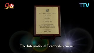 On this day, His Holiness the Great 14th Dalai Lama was awarded International Leadership Award