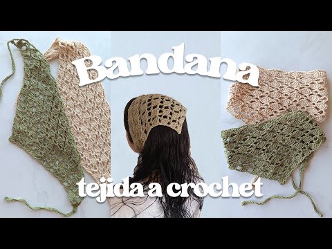Bandana a crochet | Tutorial paso a paso, fácil y rápido
