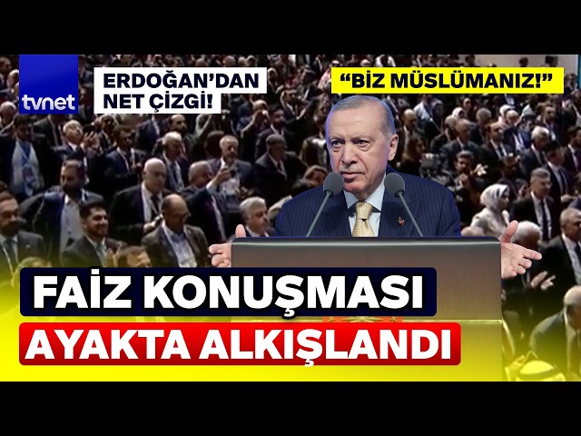 Tüm bakanlar ayağa kalktı! Erdoğan'dan tarihi FAİZ konuşması!
