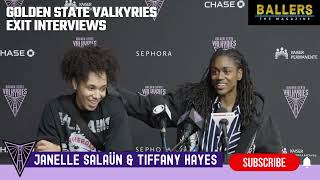 Janelle Salaün & Tiffany Hayes: Golden State Valkyries Exit Interview | September 18, 2025