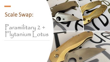 Spyderco PM2 Scale Swap