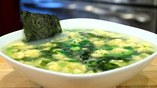 Easy Egg Drop Soup with Seaweed (紫菜蛋花汤)