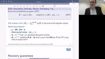 Felix Krahmer, The convex geometry of blind deconvolution revisited, 2022.03.29