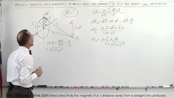 Physics 44  Magnetic Field Generated (14 of 28) Biot-Savart Law: Example