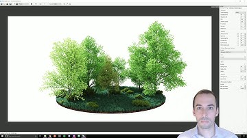 Rendering a grove of trees in Grasshopper