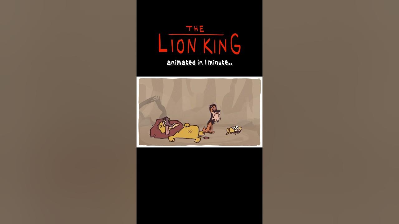 Lion King in ONE MINUTE #shorts