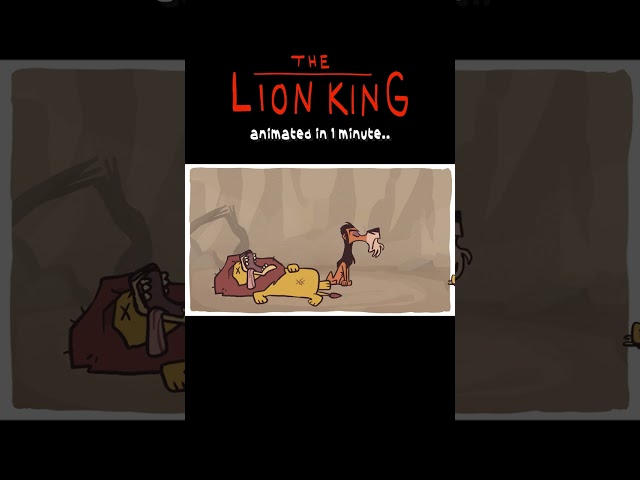 Lion King in ONE MINUTE #shorts class=