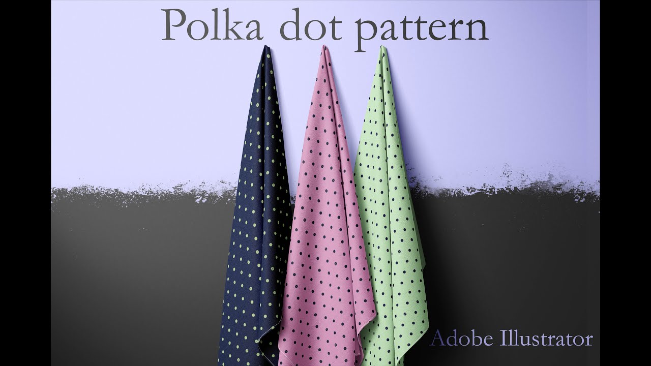 Polka dot pattern workflow in Adobe Illustrator -Real time - YouTube