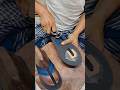 Sandals made from the ends of step shoes #shoes #making #handmade