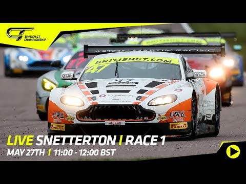 LIVE - Race 1 - Snetterton - British GT 2018