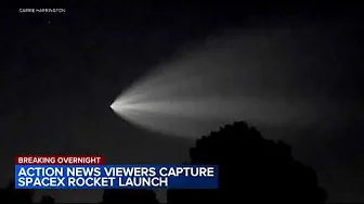 Action News viewer captures SpaceX rocket launch in Philadelphia sky thumbnail