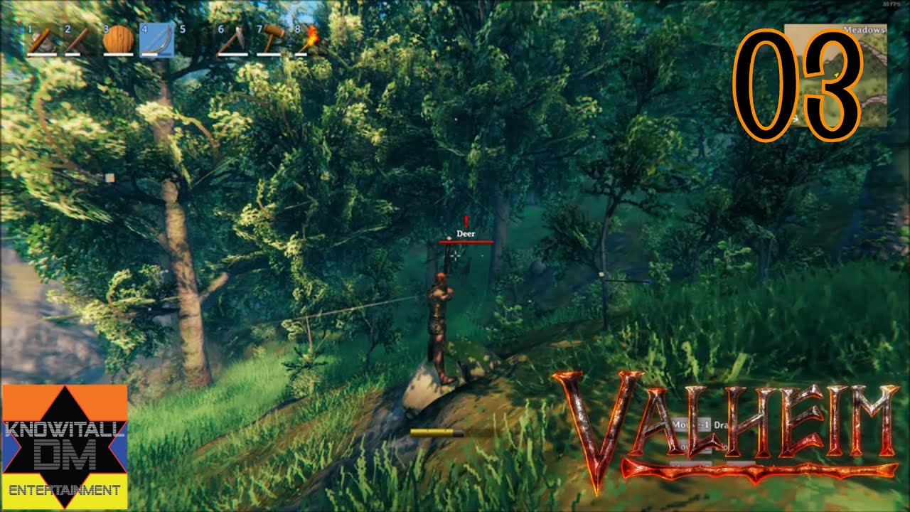 I go Deer Hunting in Valheim! - Single Player with KnowItAllDM