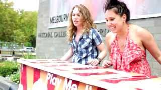 Video thumbnail of "Happy (Pharrell Williams cover) by Gillian Cosgriff - Street Piano Melbourne 2014"