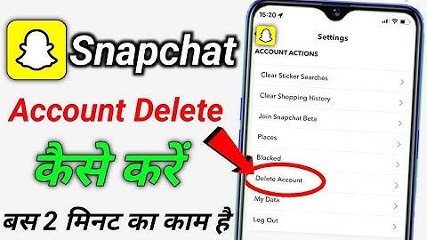 how to delete snapchat account kaise delete kare || Snapchat account delete kaise karen