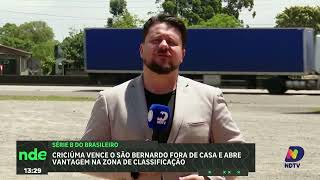 Criciúma vence o São Bernardo fora de casa e amplia vantagem