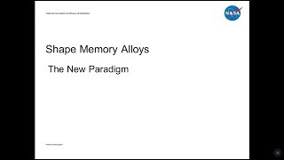 NASA Glenn's Method to Reduce Stabilization Time for Shape Memory Alloys Webinar