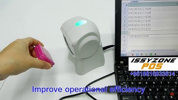 IOBC036 high speed desktop handsfree omni directional 2D barcode qr code scanner