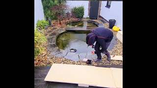 Winter pond cover