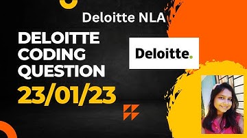Deloitte Coding Question || 23/01/23 || Latest Coding Question || In JAVA
