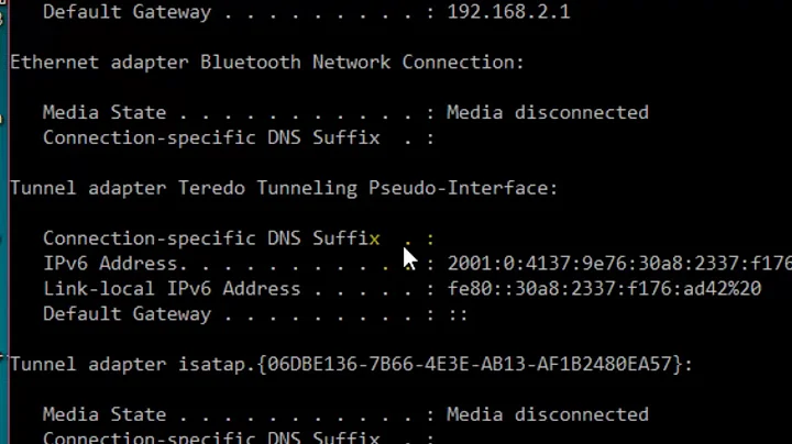 How to know if static or dhcp ip address is being used