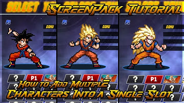 How to Put Multiple Characters Into a Single Slot (Mugen Tutorial)