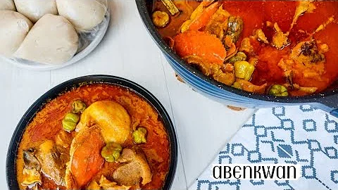 How to make authentic Abenkwan || Ghana palm nut soup