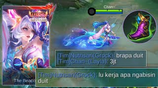 Download Lagu SKIN LAYLA LEGEND EMANG SECAKEP ITU🔥 TUTORIAL LAYLA MELAWAN META FIGHTER GOLD LANE MP3