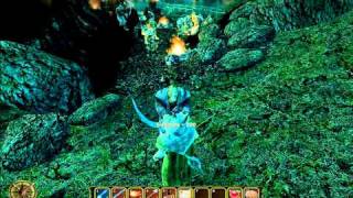 Gothic 3 Forsaken Gods Enhanced - Mage attacking group of Orks